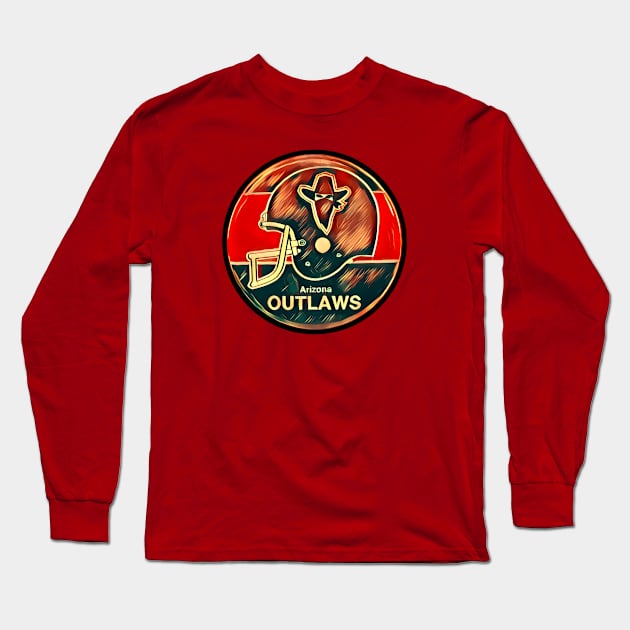 Arizona Outlaws Football Long Sleeve T-Shirt by Kitta’s Shop